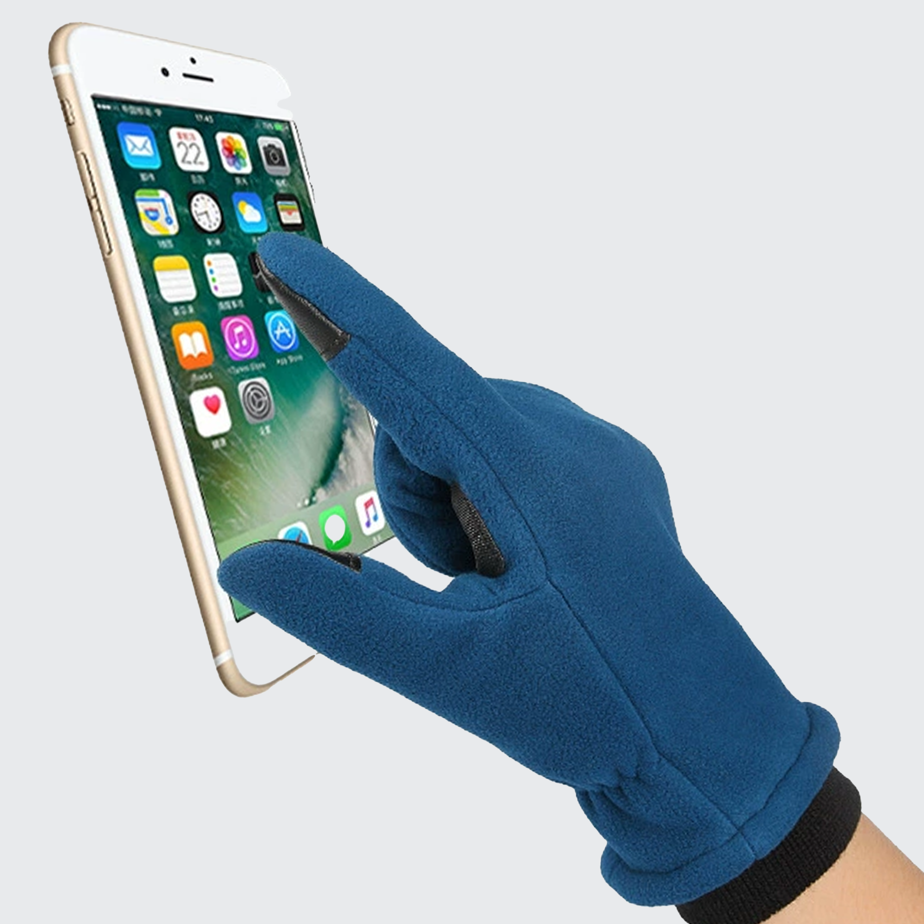 Thermal Fleece Gloves - Water Resistant, Non-Slip Grip & Touchscreen Compatible