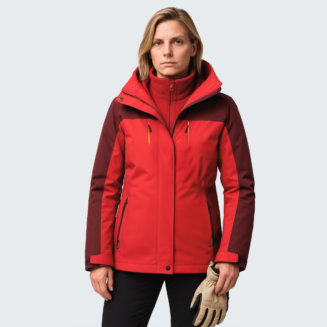 Women's Thermal Shield 3-in-1 Jacket - Waterproof, Fleece Liner & Removable Hood