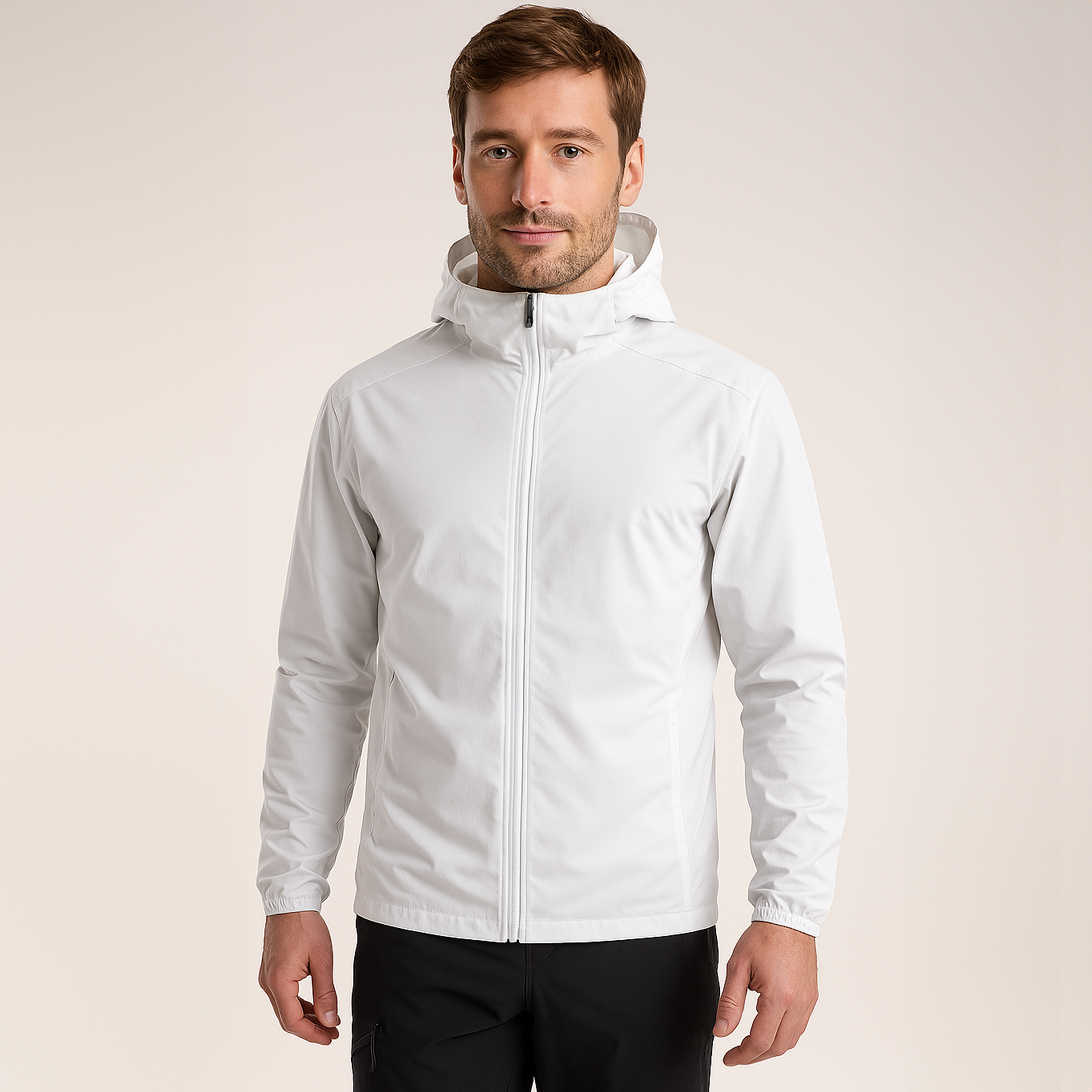 Men's Waterproof Windbreaker - UV Protection, Breathable & Adjustable Hood