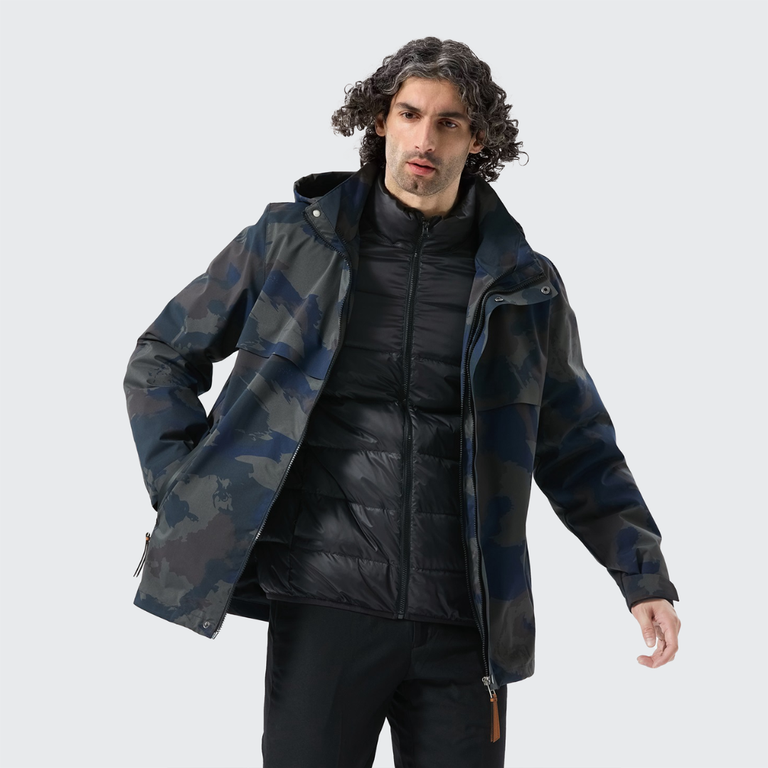 Stormhood 2-in-1 Puffer Jacket - 8000mm Waterproof, Breathable & Removable Hood