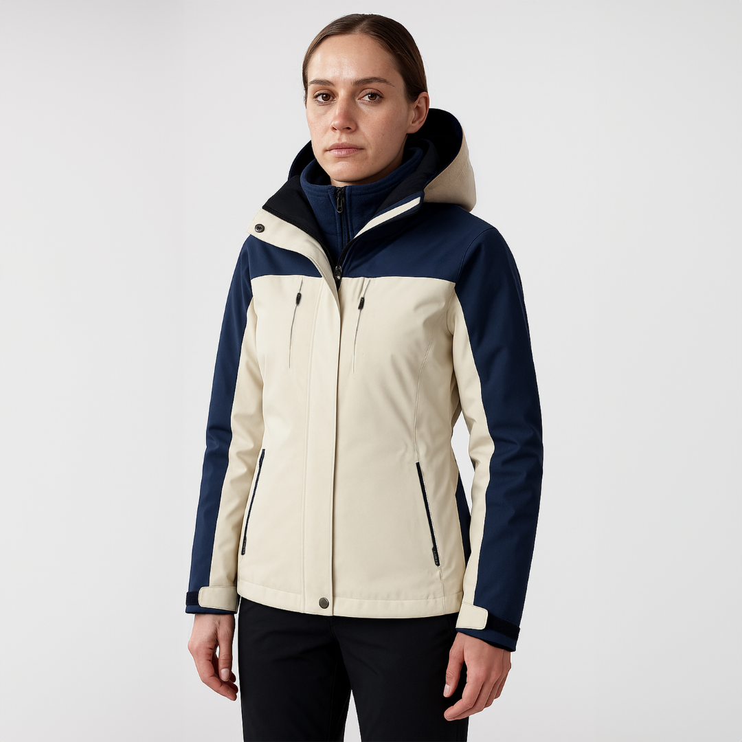Women's Thermal Shield 3-in-1 Jacket - Waterproof, Fleece Liner & Removable Hood
