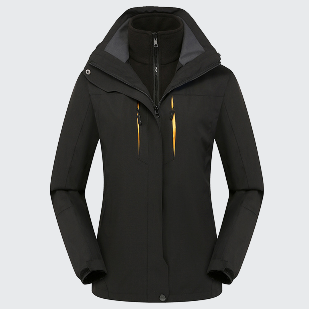 Women's Thermal Shield 3-in-1 Jacket - Waterproof, Fleece Liner & Removable Hood