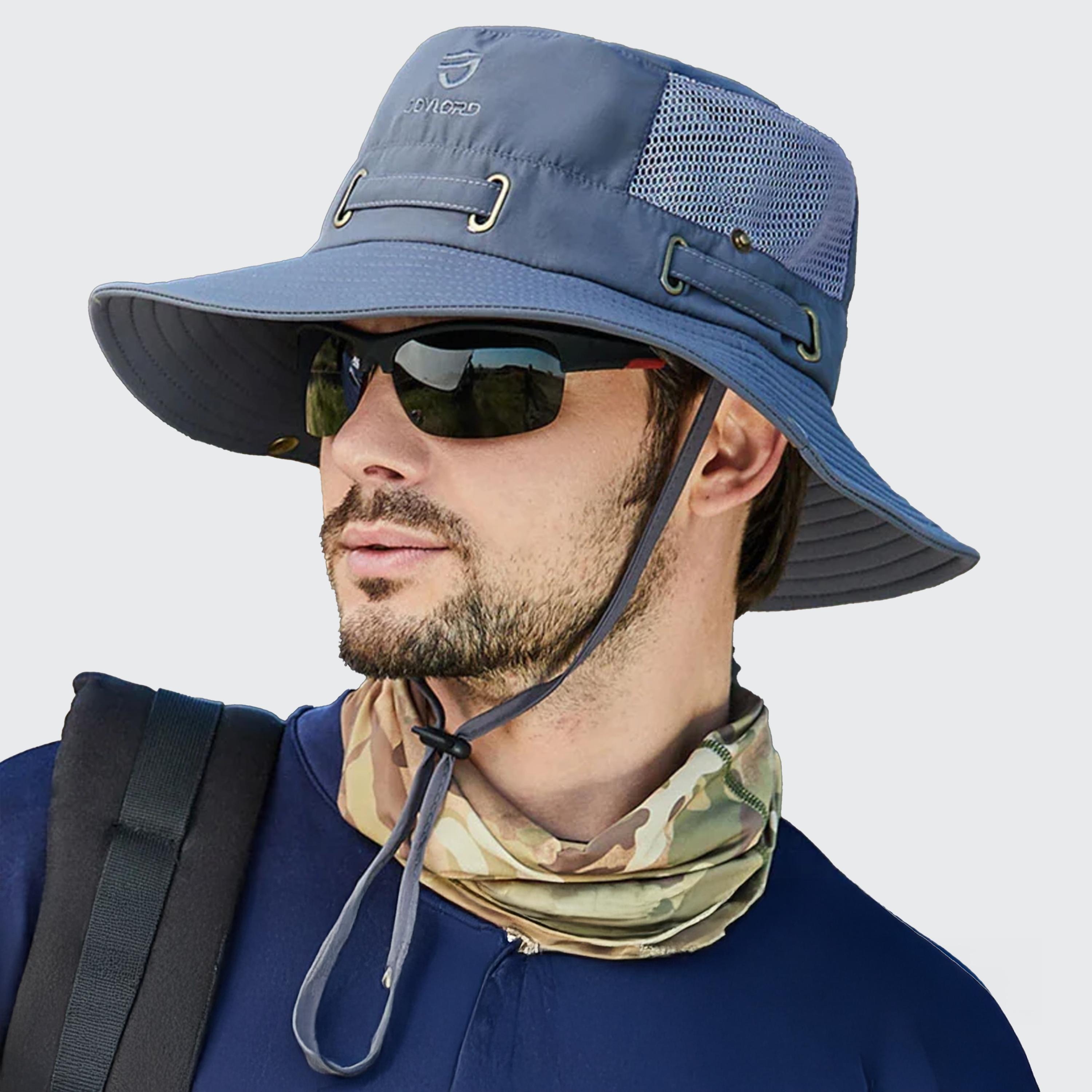 River Flow Men's Bucket Hat - Adjustable, UV Protect, Breathable & Compressible