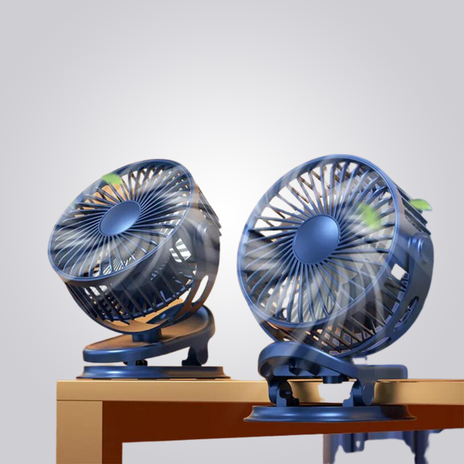 1500mAh Portable Rechargeable Fan - 360° Rotation, Night Light & 8-Hour Battery