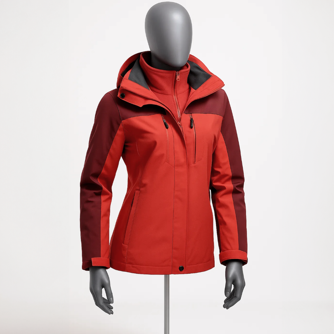 Women's Thermal Shield 3-in-1 Jacket - Waterproof, Fleece Liner & Removable Hood