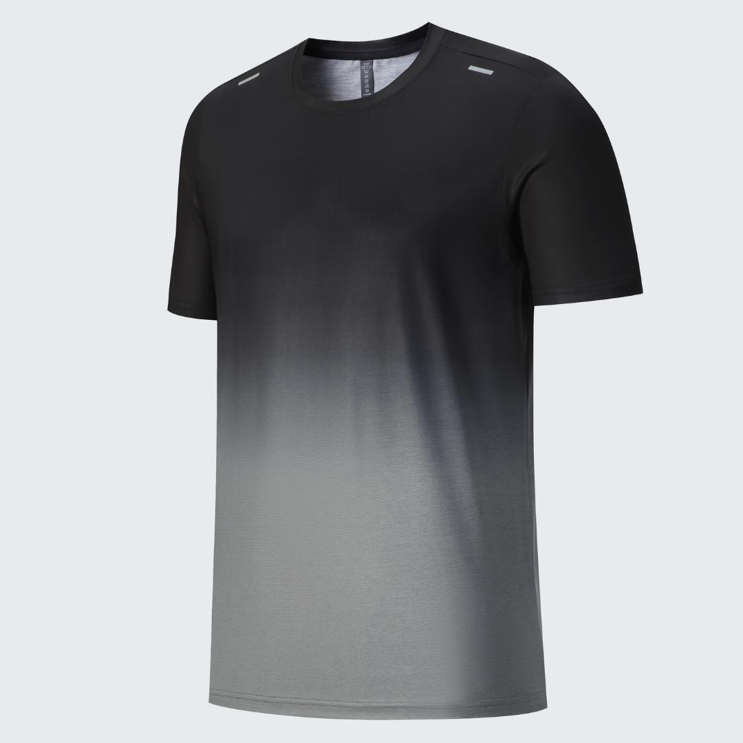 Men's Gradient Performance T-Shirt - Anti-Sweat, Breathable & Athletic Fit