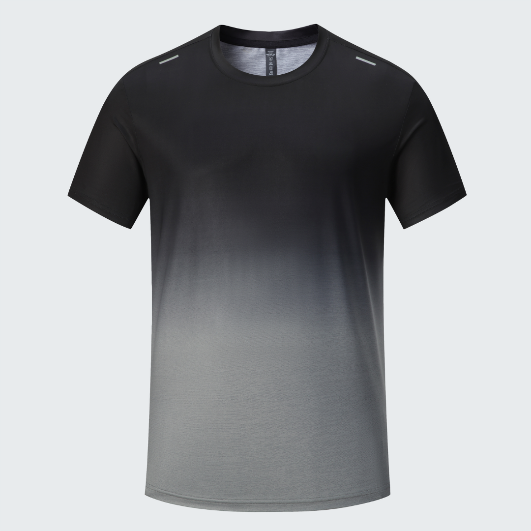Men's Gradient Performance T-Shirt - Anti-Sweat, Breathable & Athletic Fit