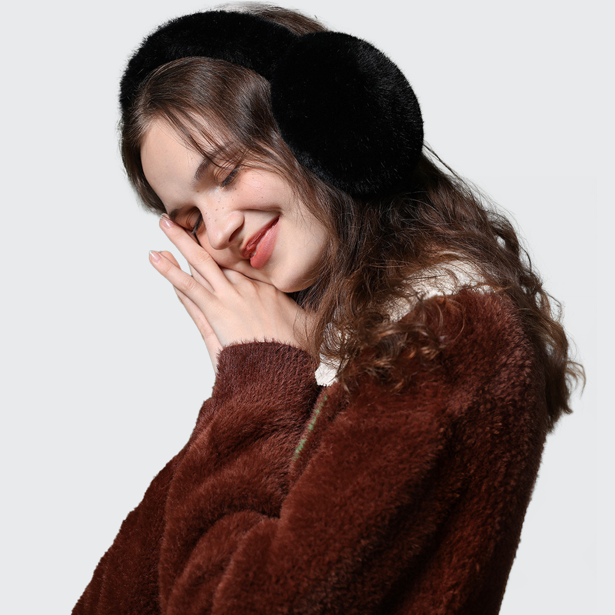 Warmies Retractable Ear Muffs - Plush Lined, Thermal Protect & Windproof for Winter