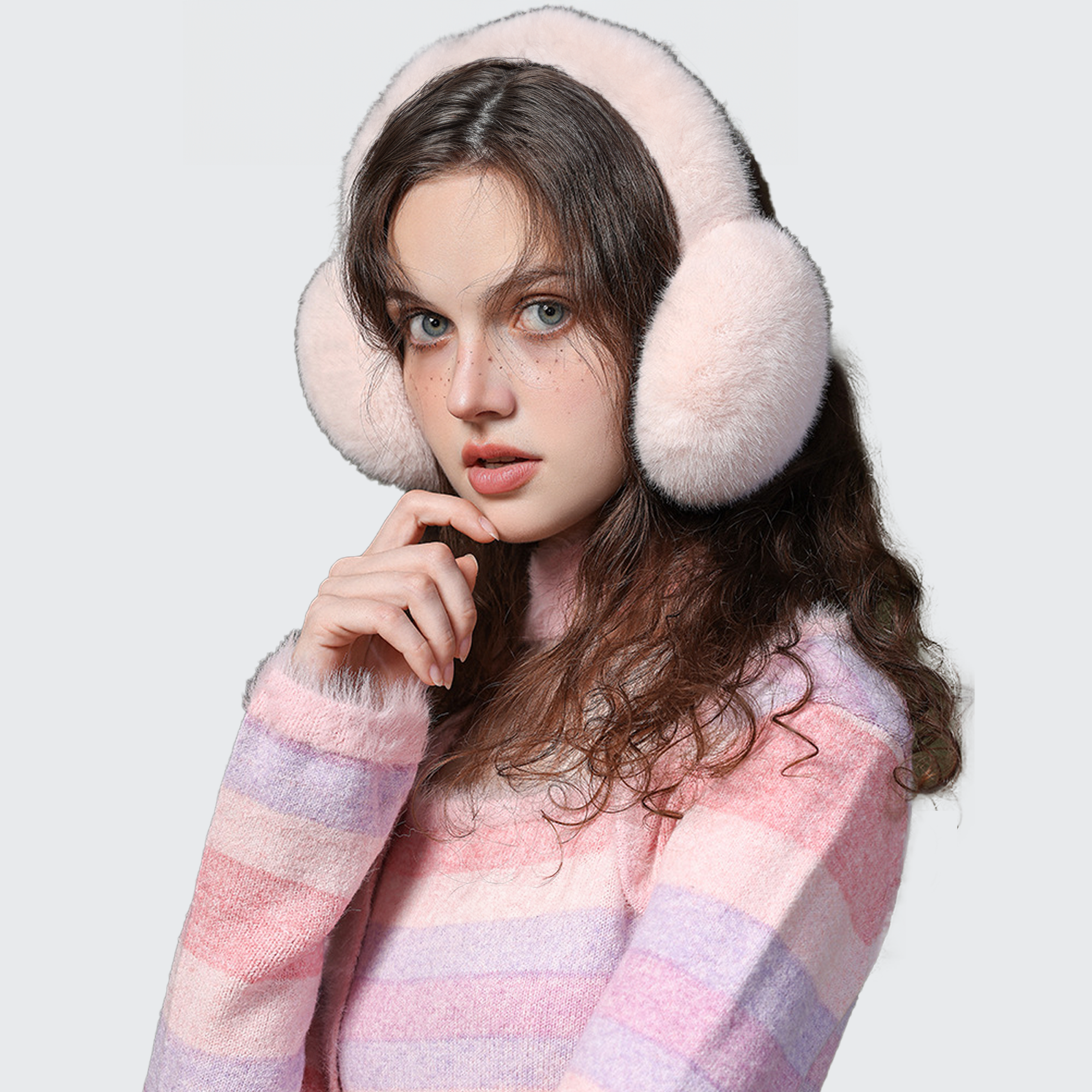 Warmies Retractable Ear Muffs - Plush Lined, Thermal Protect & Windproof for Winter