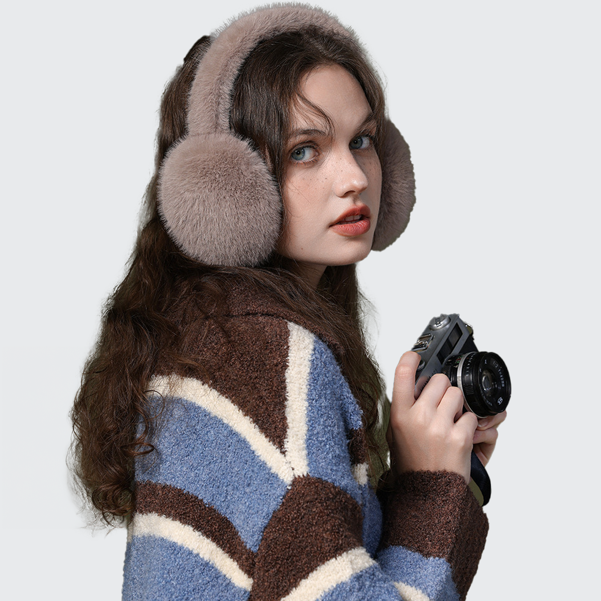 Warmies Retractable Ear Muffs - Plush Lined, Thermal Protect & Windproof for Winter