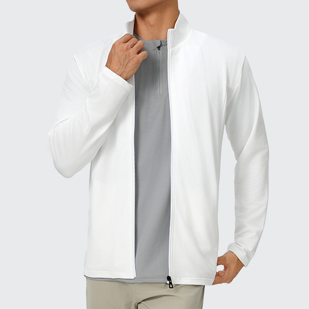 Men's Streamline Sports Jacket - Stretch Fabric, Breathable & Zip Pockets