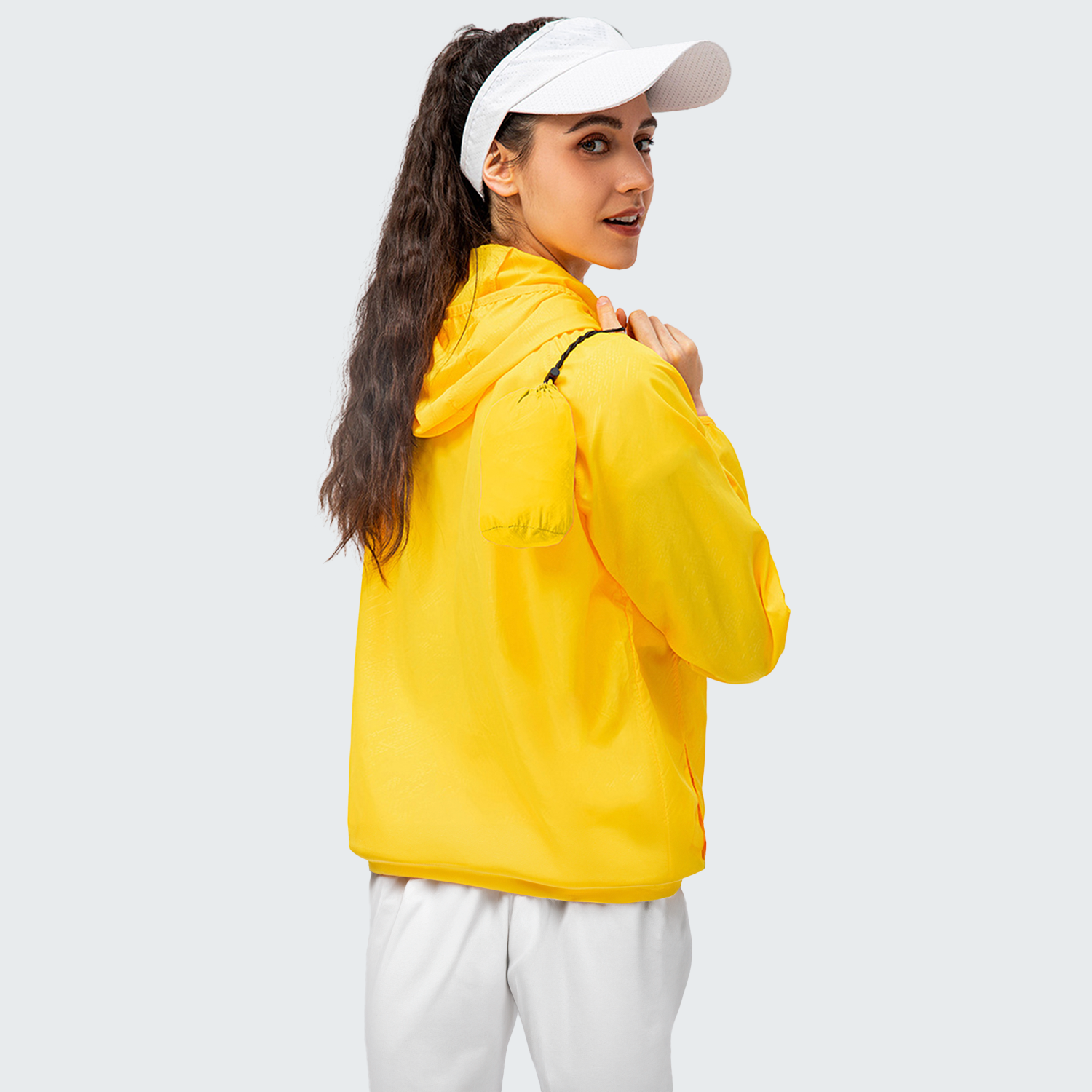 Women's Waterproof Windbreaker - UV40+ Protection, Breathable & Adjustable Hood