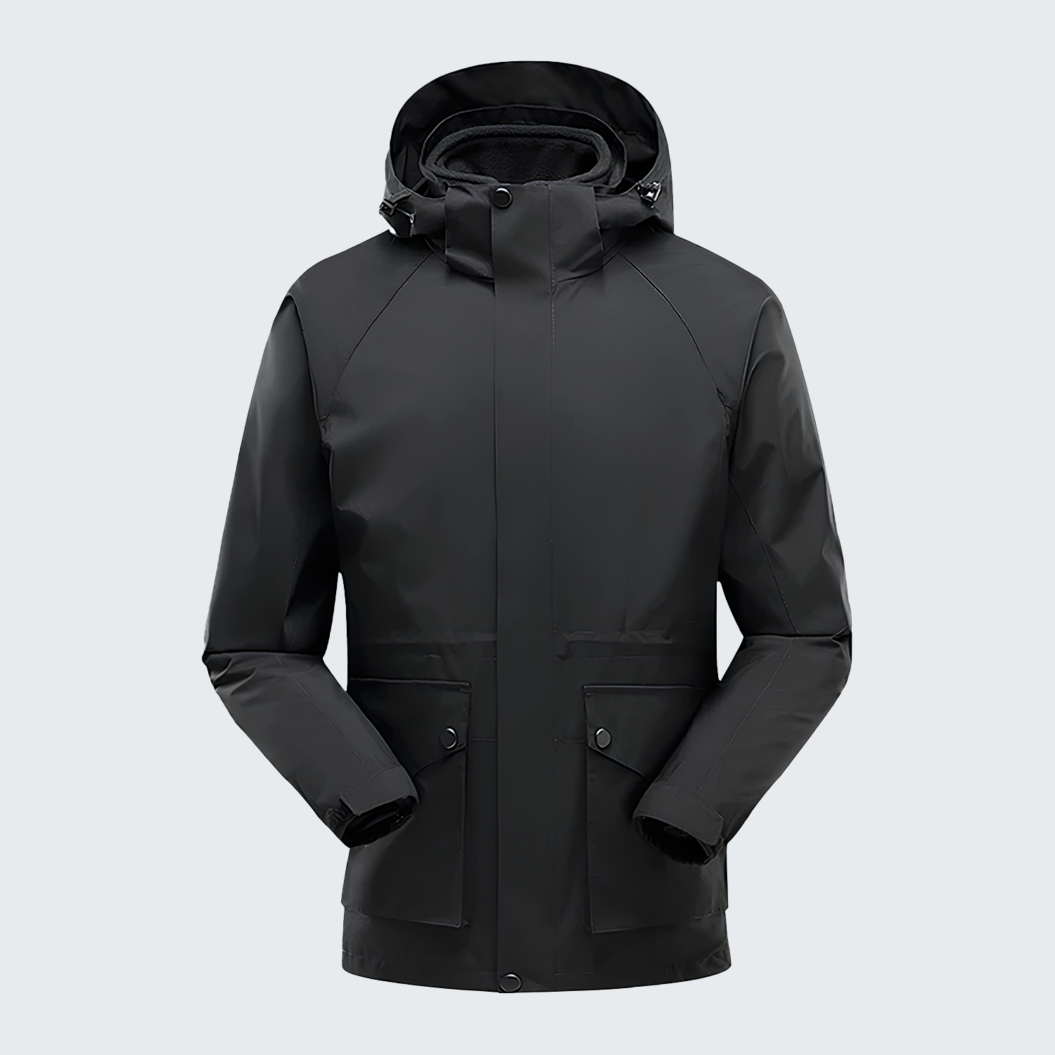 Men's Carbon 3-in-1 Outdoor Jacket - Waterproof, Windproof & Removable Fleece