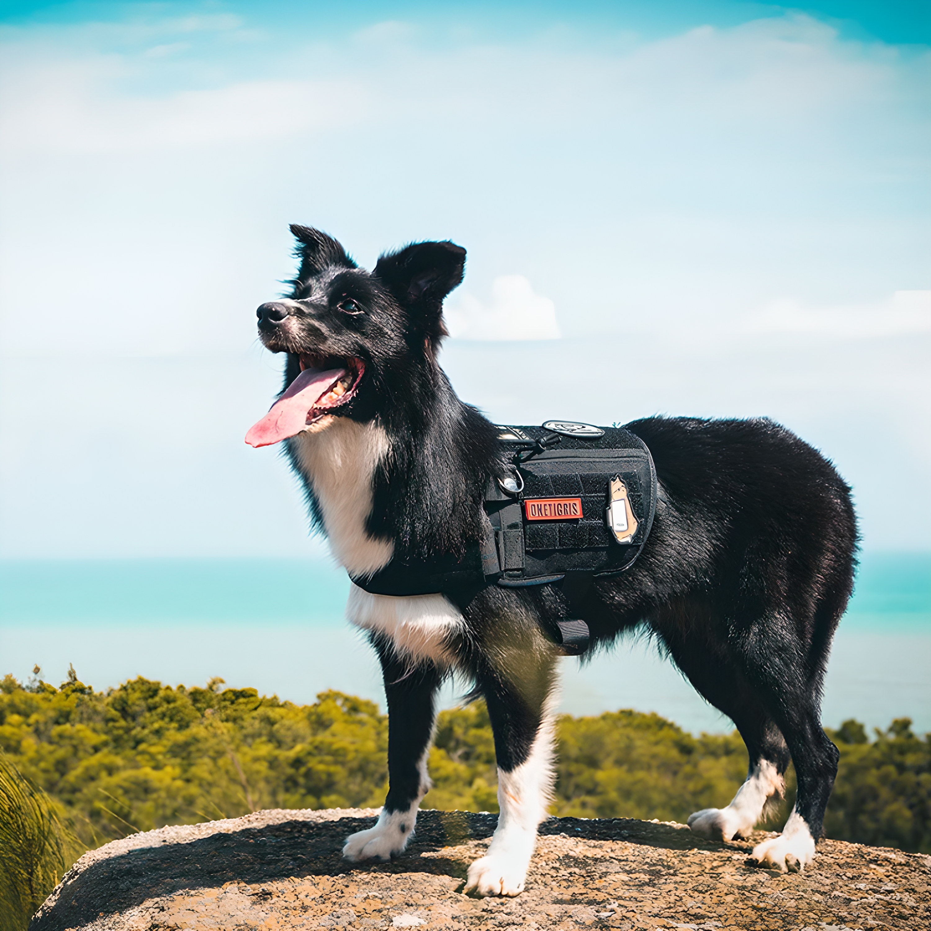 Reinforced K9 Dog Harness Vest - Adjustable, Waterproof & Outdoor Ready
