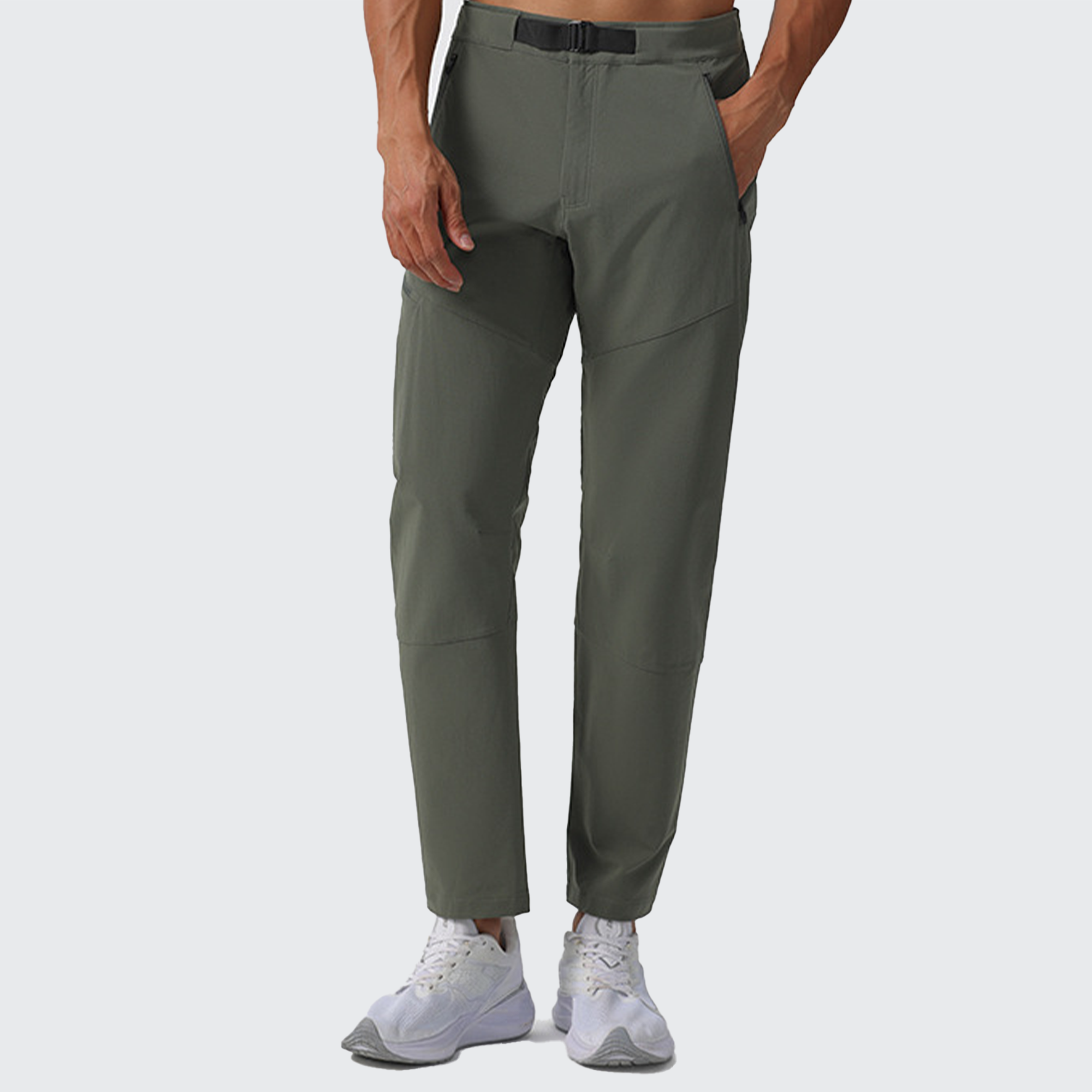 Men's Lightness Outdoor Pants - Breathable, Zip Pockets & Adjustable for Hiking