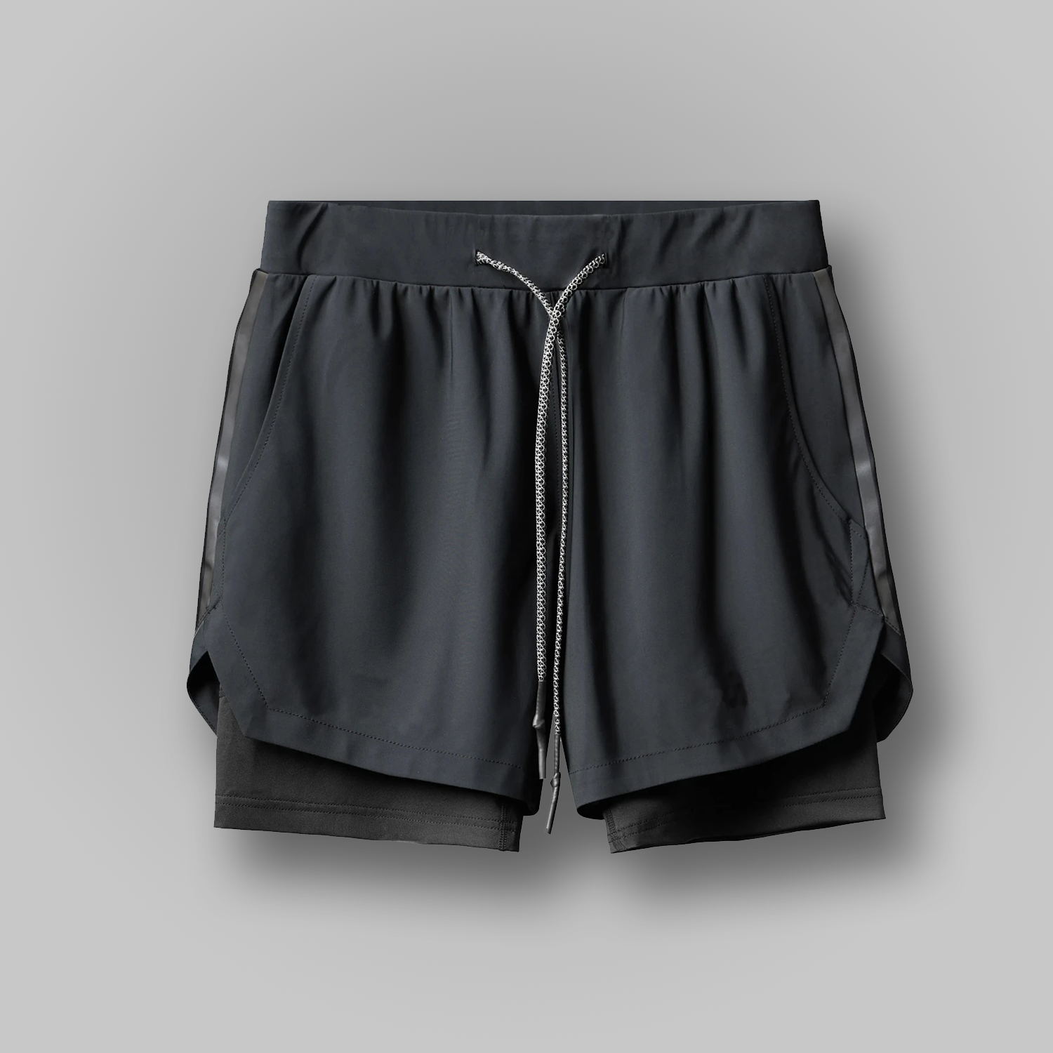 Men's Aerodry 2-in-1 Shorts - Compression Liner, Quick-Dry & Headphone Slot