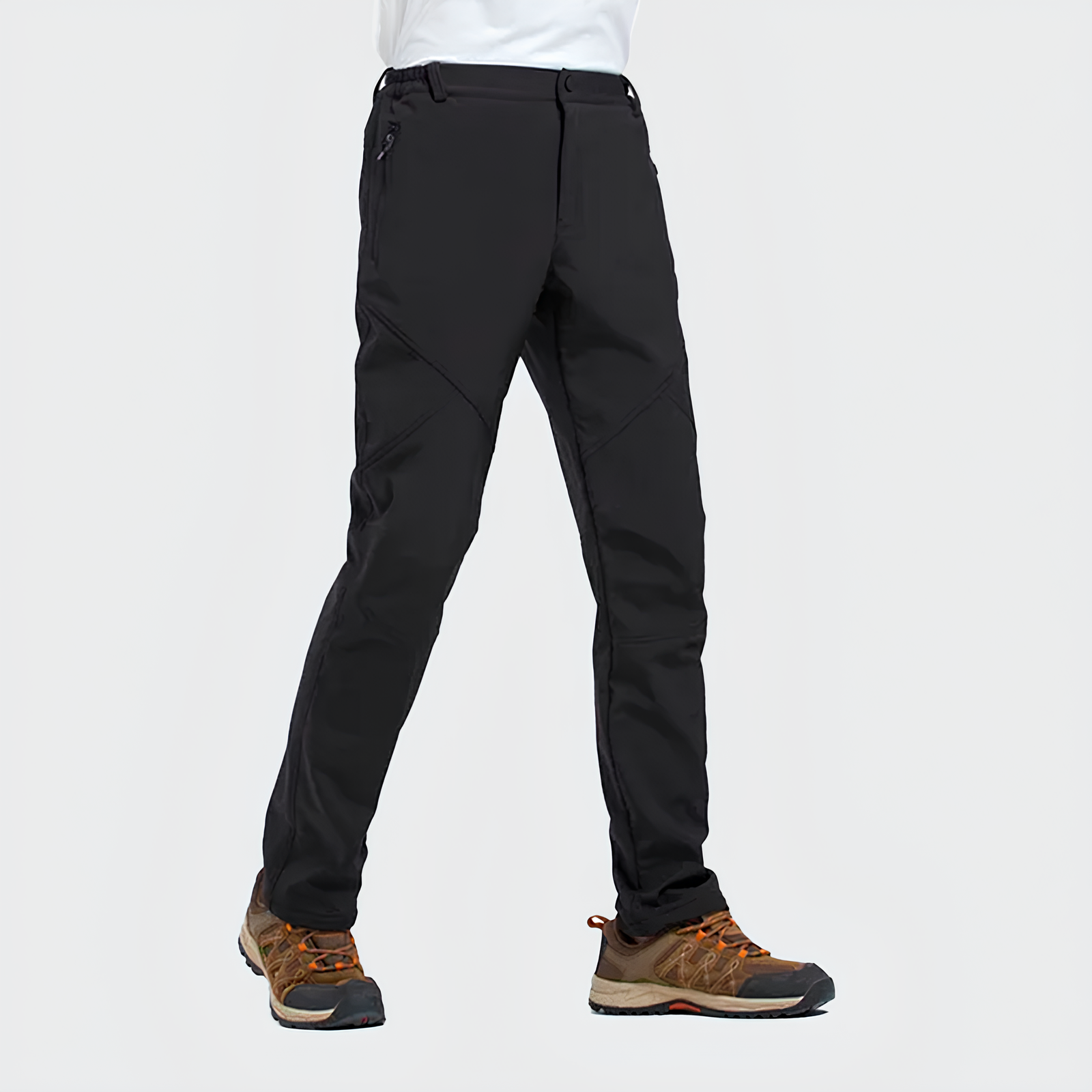 Men's Walk Fleece Pants - Lightweight, Quick-Dry & Zippered Pockets