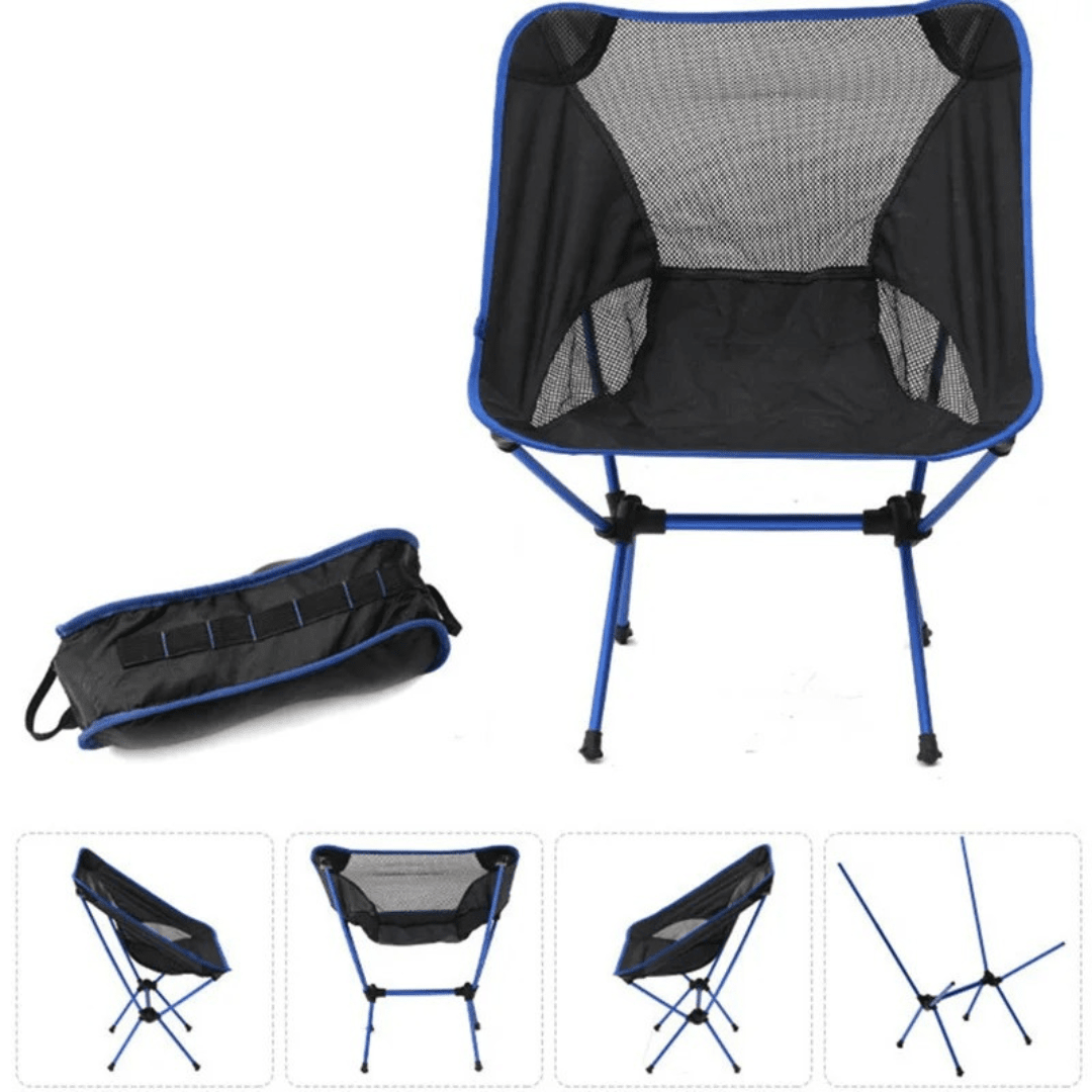 Cadeira Ultraleve Portátil - Folding [Camping - Móveis - Cadeira] 01 - Cadeira Ultraleve Portátil - Folding Pescamping Azul China 