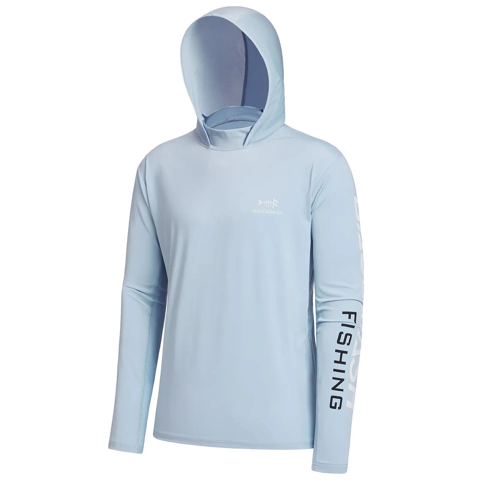 Camisa Bassdash UPF 50 + [Vestuário - Camisas - Camisa] 02 - Camisa Bassdash UPF 50 + Pescamping Azul Claro P 