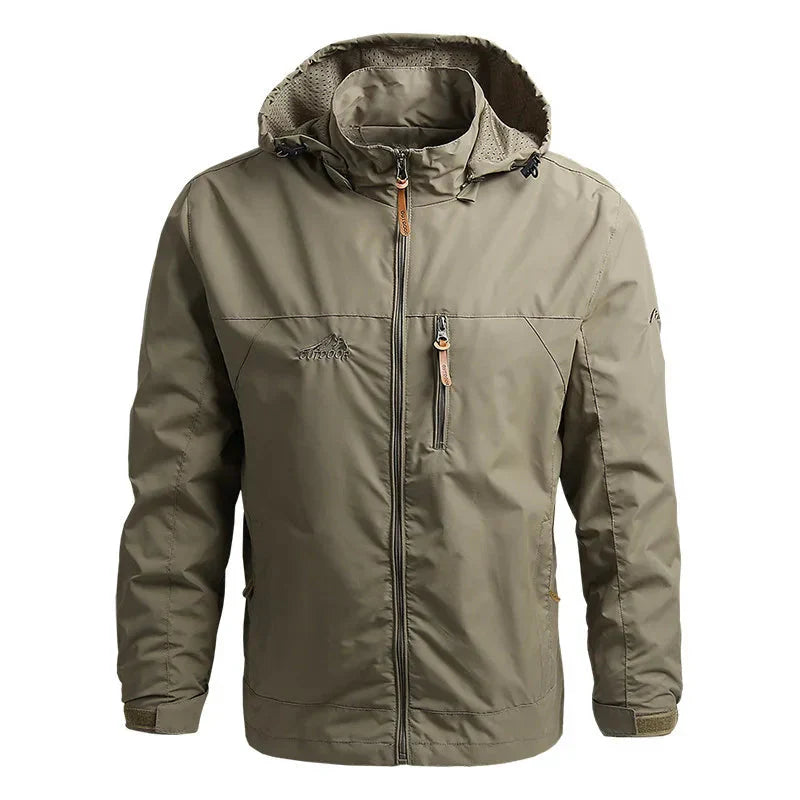 Casaco Tático Impermeável - Military [Camping - Jaquetas e Casacos - Casacos] 01 - Casaco Tático Impermeável - Military Pescamping Khaki Asian XXXL 