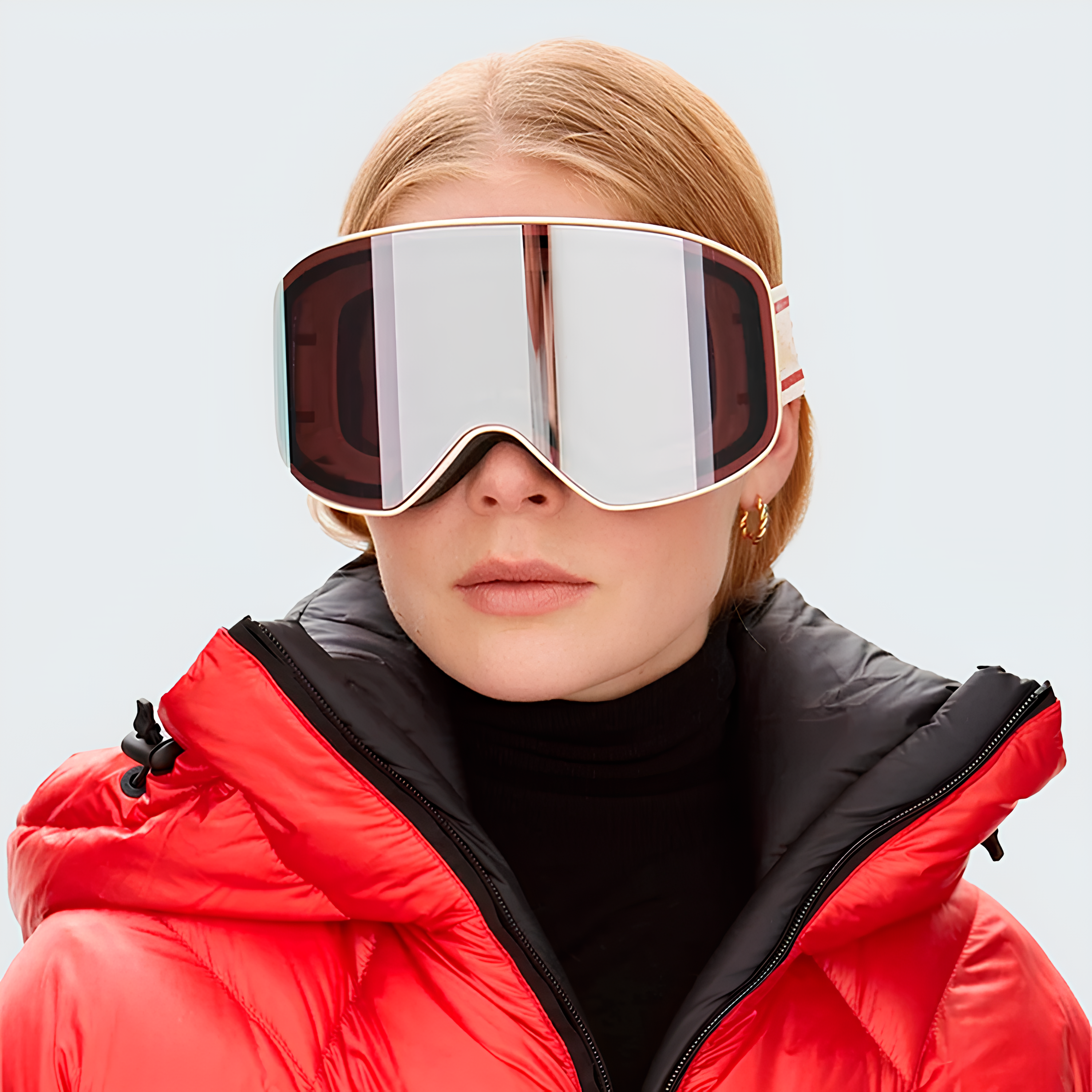 Women's Nordic Goggles - Stylish, UV400+ Protection & Feminine Design for Snow Sports