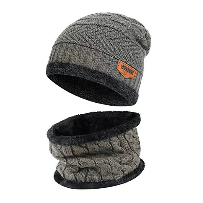 Gorro de malha grossa + Balaclava - Loritta [Vestuário - Acessórios - Gorros] 01 - Gorro de malha grossa + Balaclava - Loritta Pescamping Cinza 