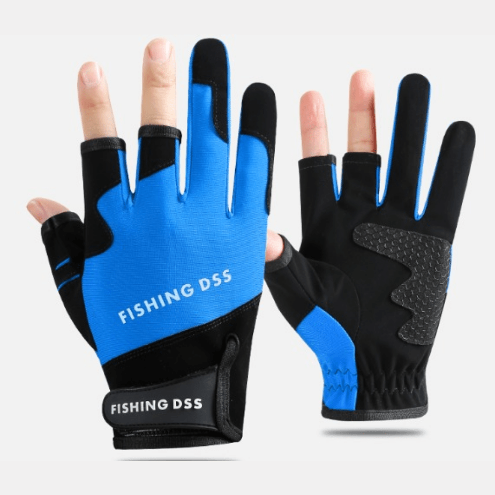 Luvas de Pesca Respirável Antiderrapante - FishingDSS [Vestuário - Acessórios - Luvas] 01 - Luvas de Pesca - SeaKnight Pescamping Azul 