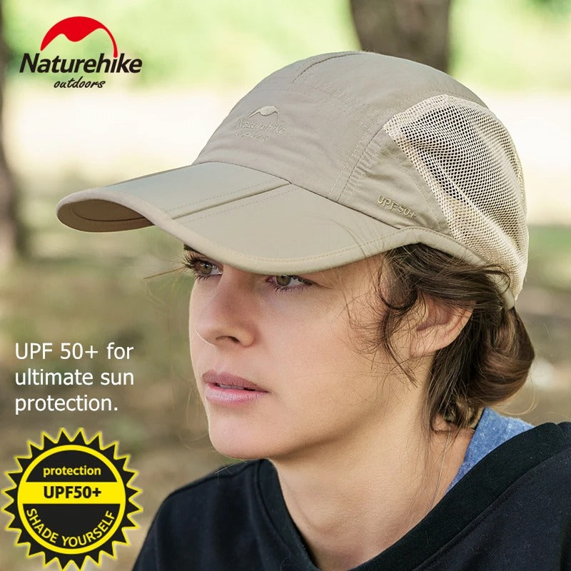 Naturehike Quick-Dry Breathable Fishing Cap | UPF 50+ Sun Protection Hat for Outdoor Hiking & Travel