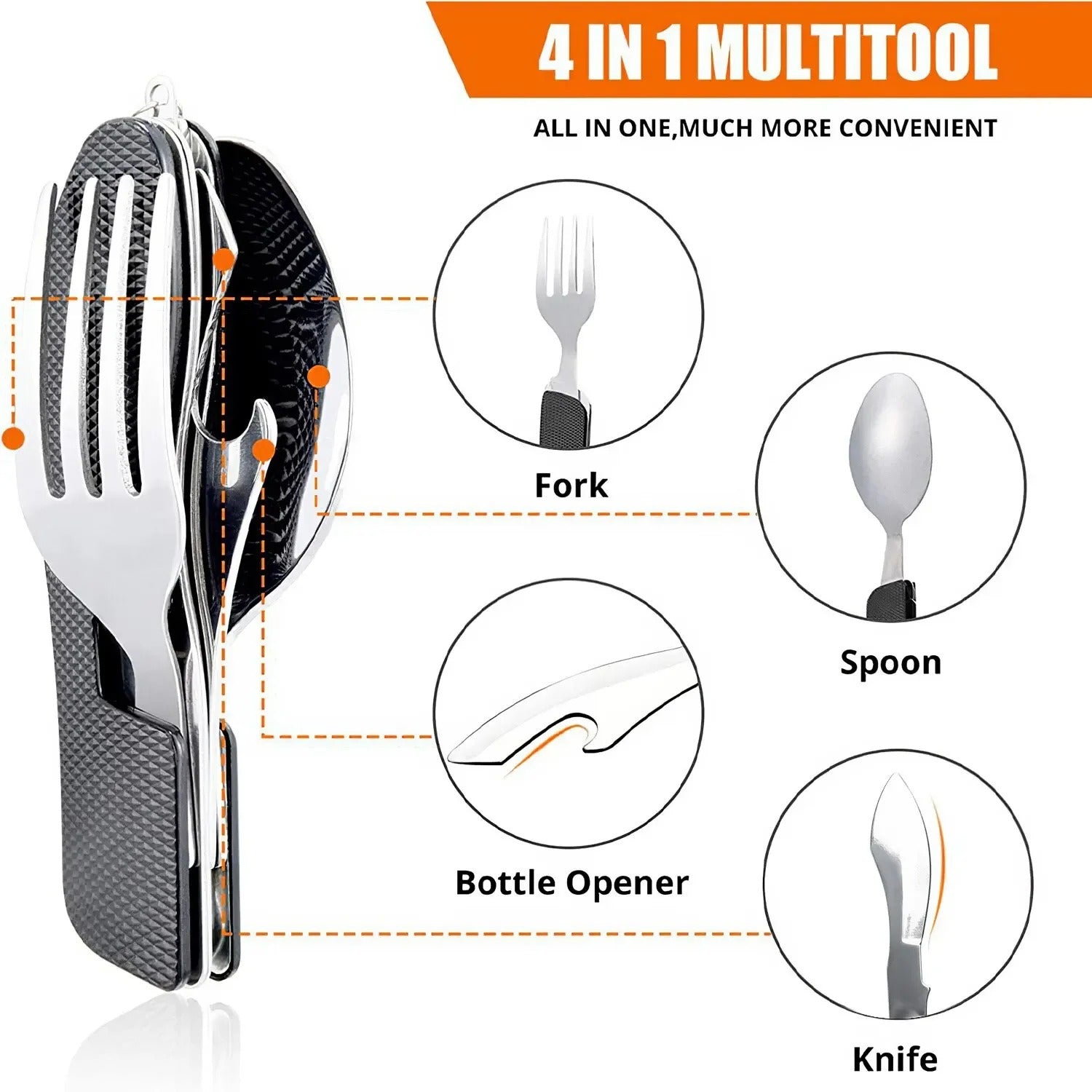Ultimate 4-in-1 Portable Cutlery Knife