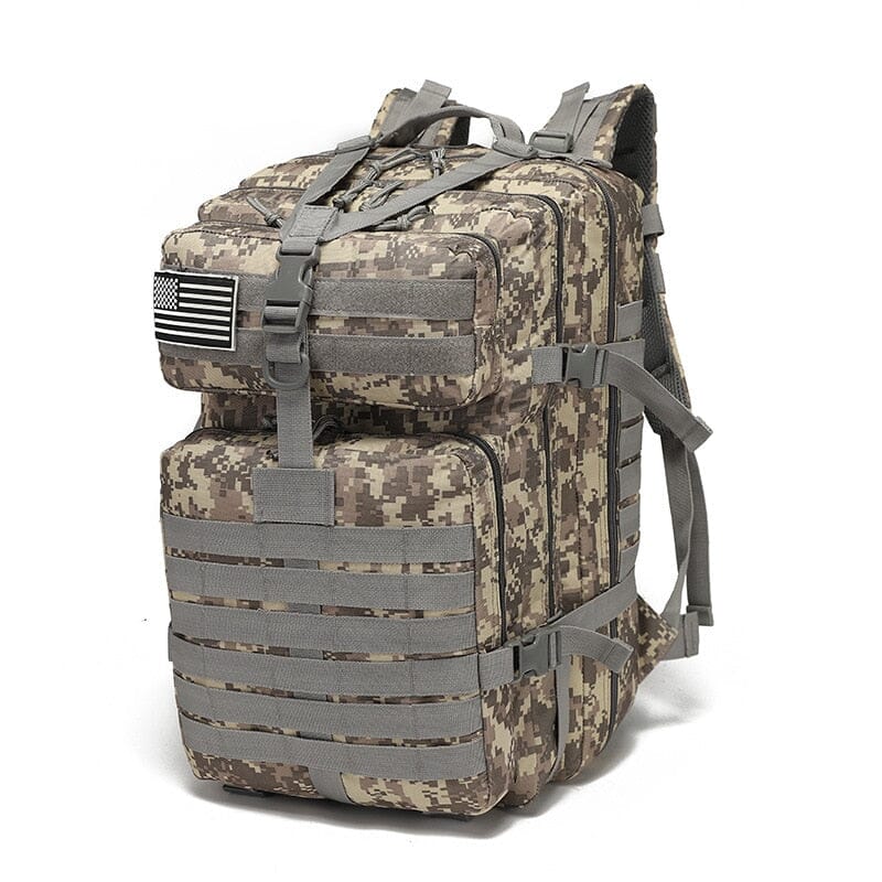 Mochila Tática Militar - Elite [Camping - Mochilas e Bags - Mochilas] 05 - Mochila Tática Militar 50L /25L Pescamping ACU China 