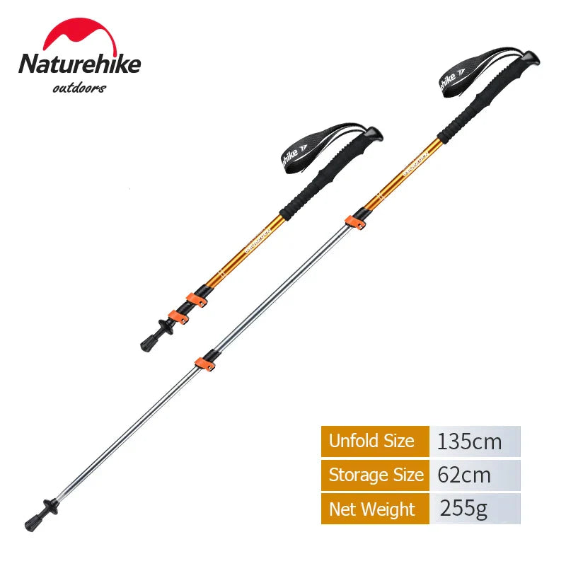 Ultralight Telescopic Trekking Pole | Adjustable 6061 Aluminum Hiking Stick for Mountain Trails