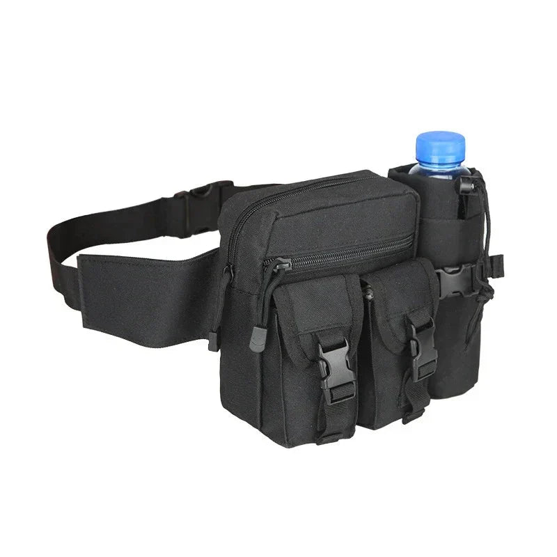 Pochete bolsa de cintura Militar - Outdoor [Camping - Mochilas & Bags - Bags e Pochetes] 01 - Pochete bolsa de cintura Militar - Outdoor Pescamping Preto 
