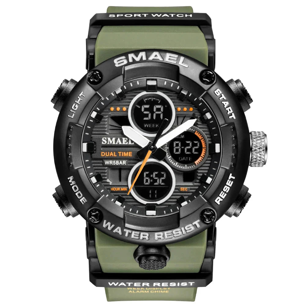 Relógio Impermeável - Adventure [Vestuário - Acessórios - Relógios] 01 - Relógio Masculino Impermeável Pescamping ARMYGREEN China 