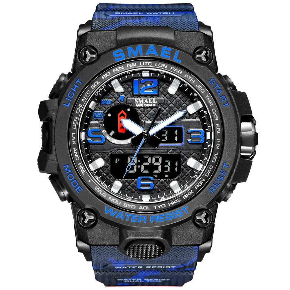 Relógio Masculino Militar [Vestuário - Acessórios - Relógios] 02 - Relógio Masculino Militar Pescamping CAMOBLUE China 
